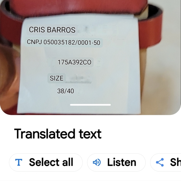 Real Leather Red Cargo Mini Skirt  Size 8 - Picture 7 of 9